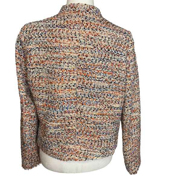 H&M Women's Multicolor cropped Tweed Jacket - Picture 4 of 4